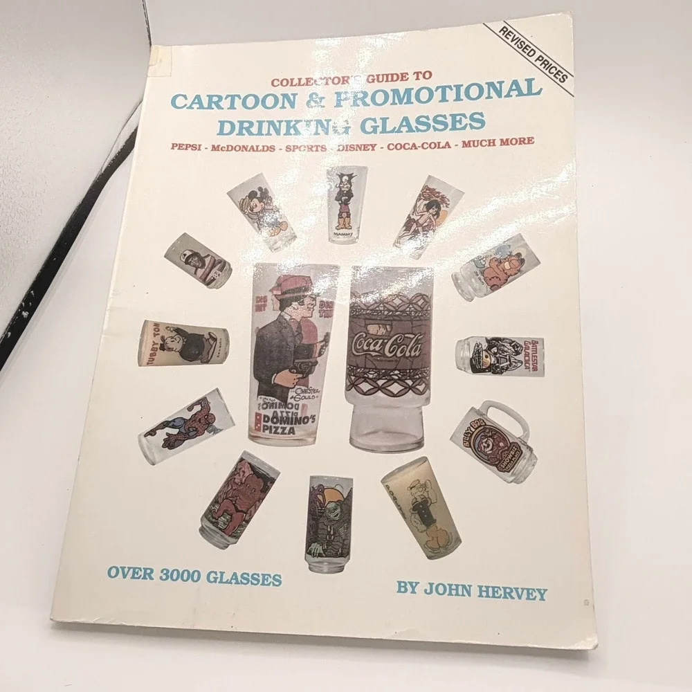 John Hervey Cartoon & Promotional Drinking Glasses Guide Book 1992 Good Vintage